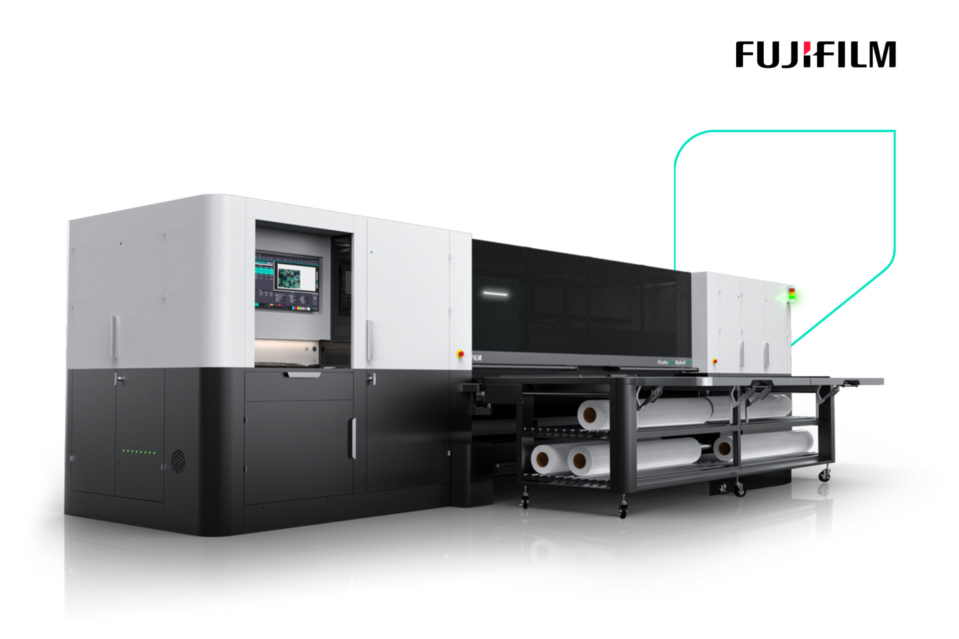 Foto des neuen High-End-Drucker 'Acuity Ultra Hybrid LED' von FUJIFILM